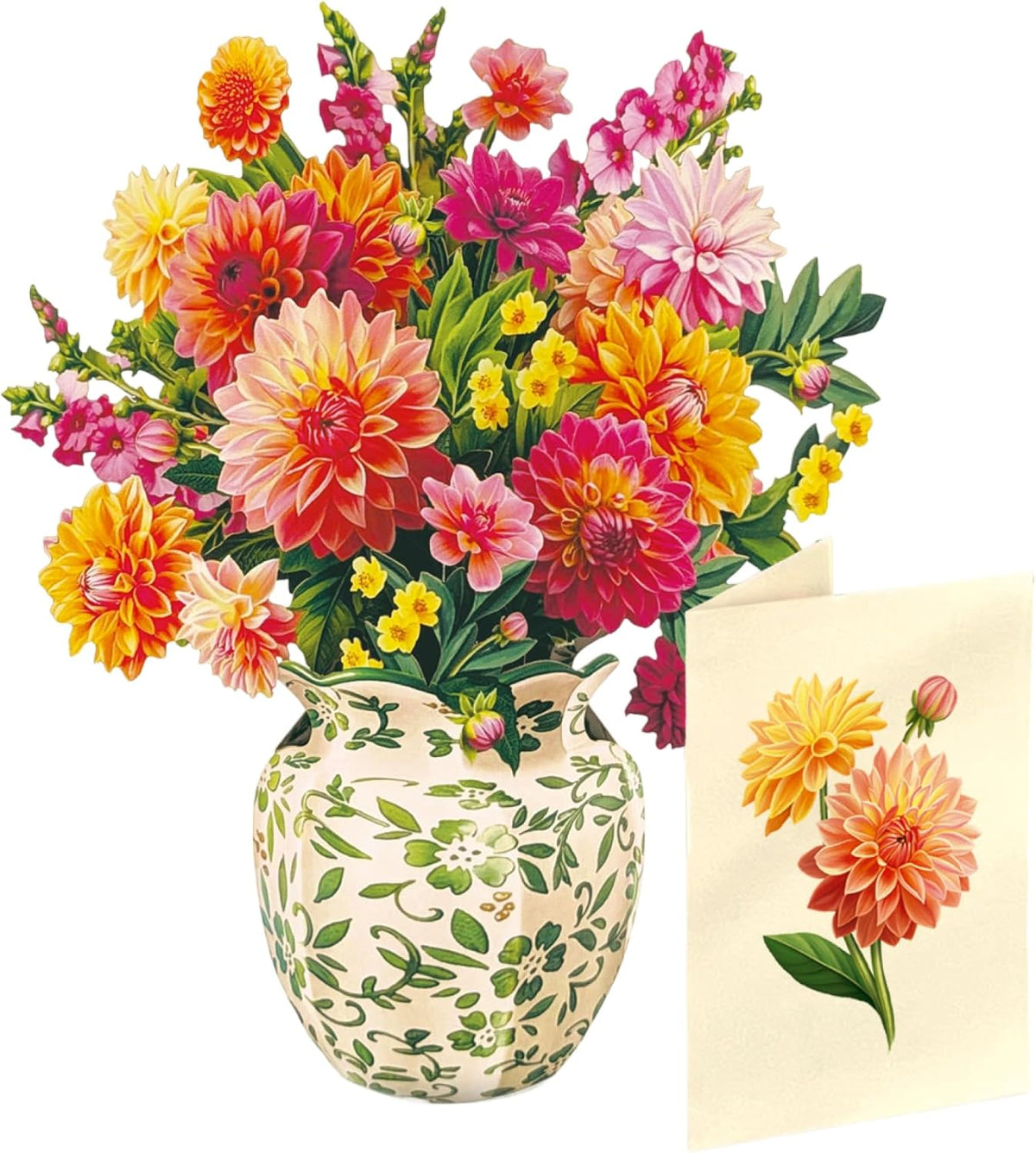 Grande Sorbet Roses 19 Inch Life-Sized 3D Pop up Card – Greeting Card, Birthday, Thank You, Anniversary, Gifts for Mom and Her – Includes Notecard and Envelope