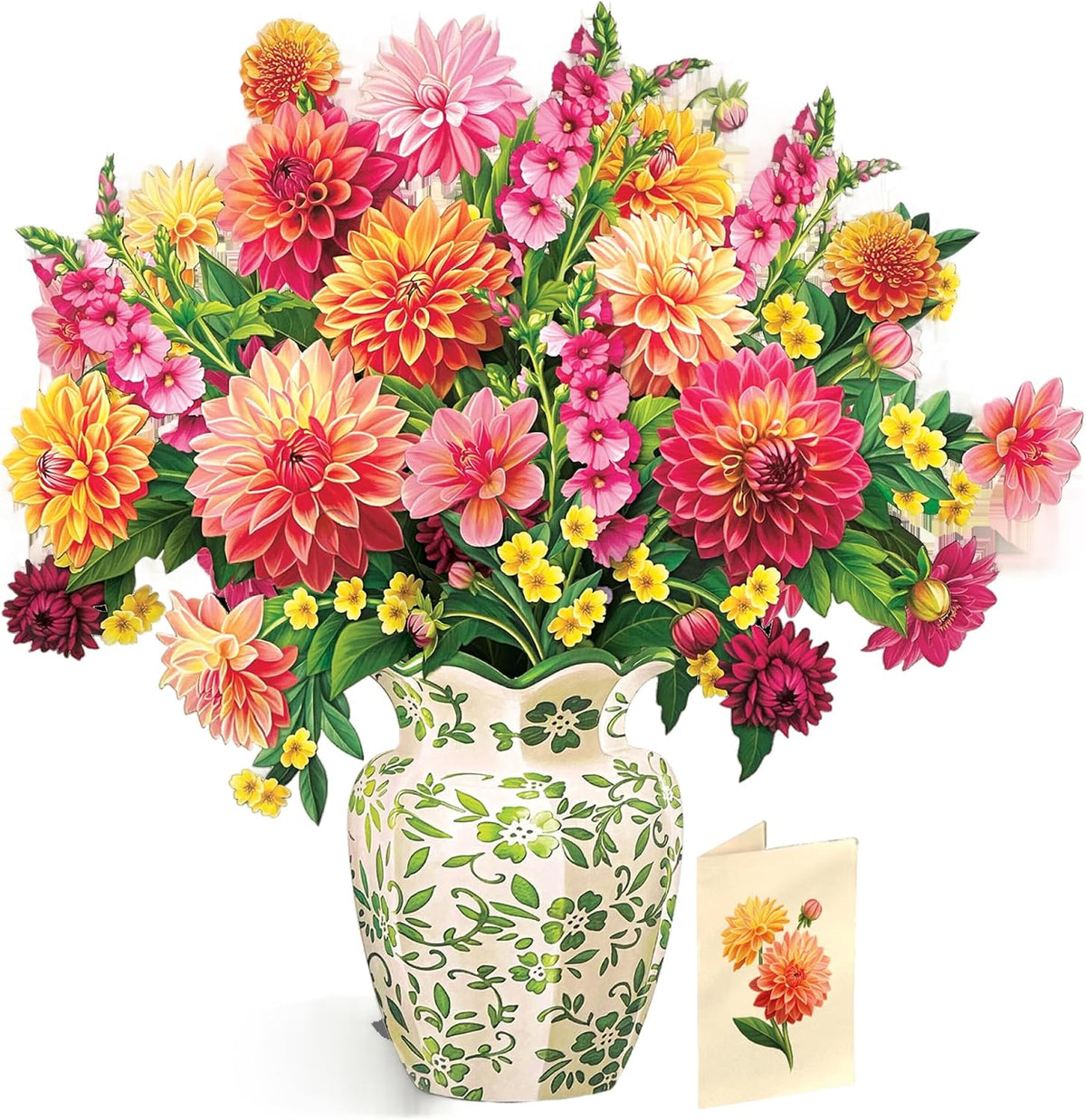 Grande Sorbet Roses 19 Inch Life-Sized 3D Pop up Card – Greeting Card, Birthday, Thank You, Anniversary, Gifts for Mom and Her – Includes Notecard and Envelope