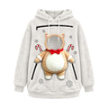 Fuzzy Pet Carrier Hoodie Christmas Unisex Small Animal Holding Sweatshirt Cat Dog Pouch Pullover Tops